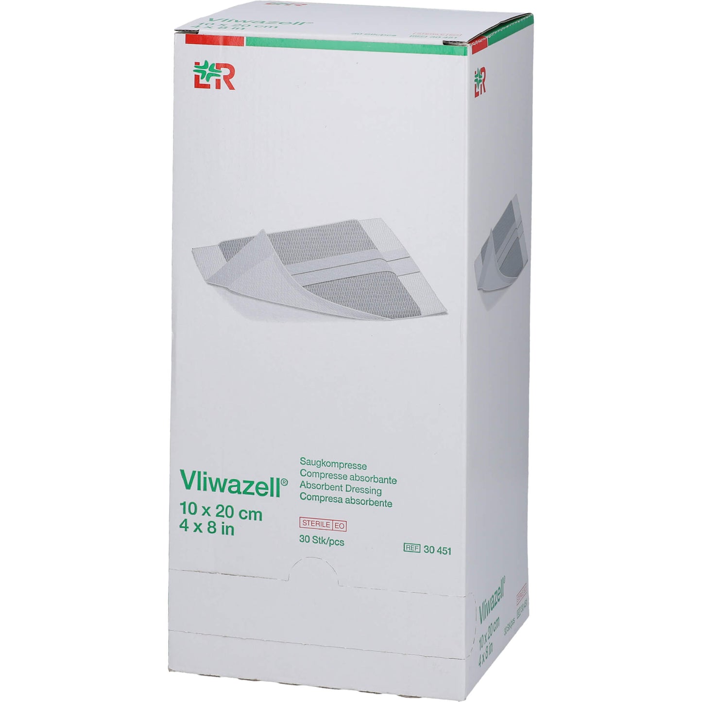 VLIWAZELL Saugkompressen steril 10x20 cm 30 St