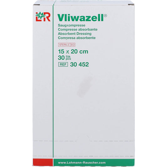 VLIWAZELL Saugkompressen steril 15x20 cm 30 St