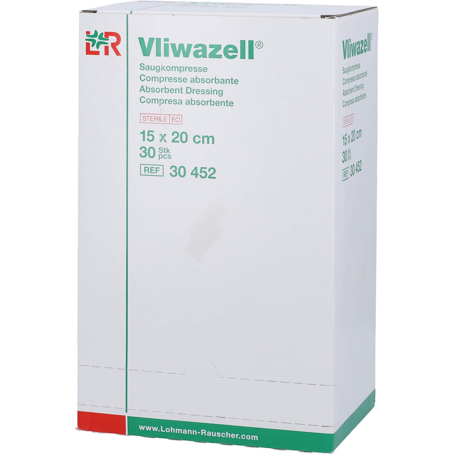 VLIWAZELL Saugkompressen steril 15x20 cm 30 St