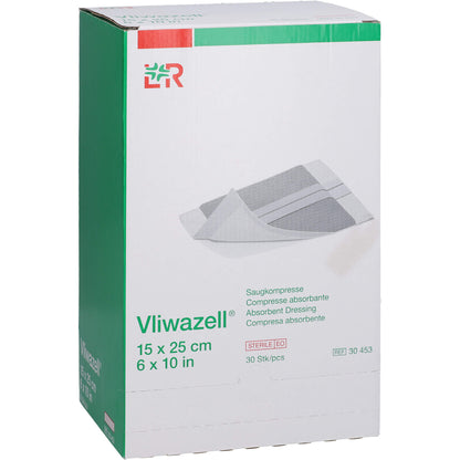 VLIWAZELL Saugkompressen steril 15x25 cm 30 St