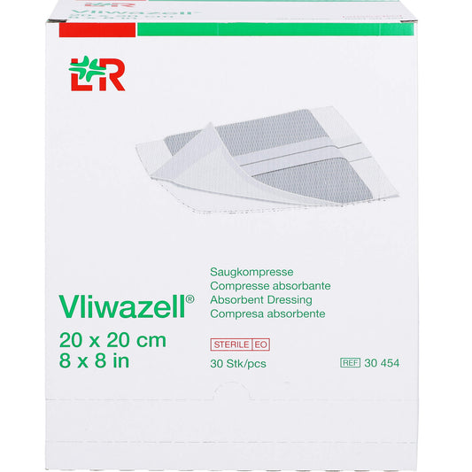 VLIWAZELL Saugkompressen steril 20x20 cm 30 St
