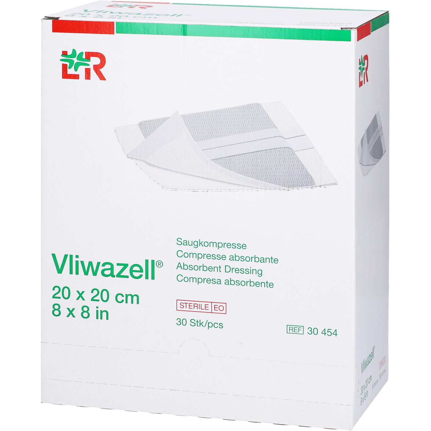 VLIWAZELL Saugkompressen steril 20x20 cm 30 St