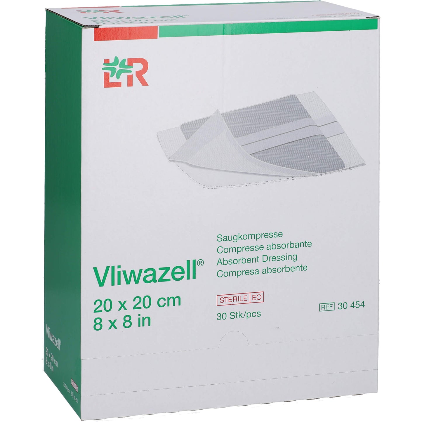 VLIWAZELL Saugkompressen steril 20x20 cm 30 St