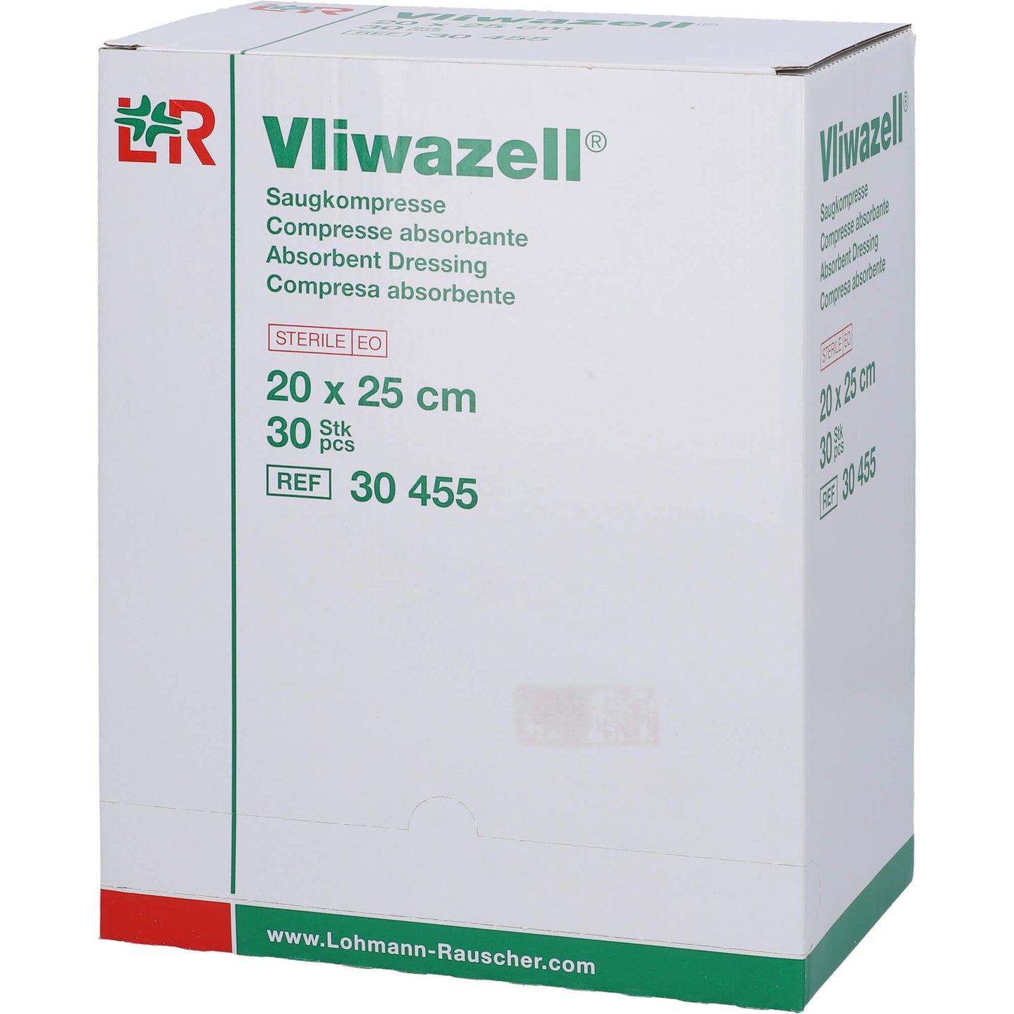 VLIWAZELL Saugkompressen steril 20x25 cm 30 St