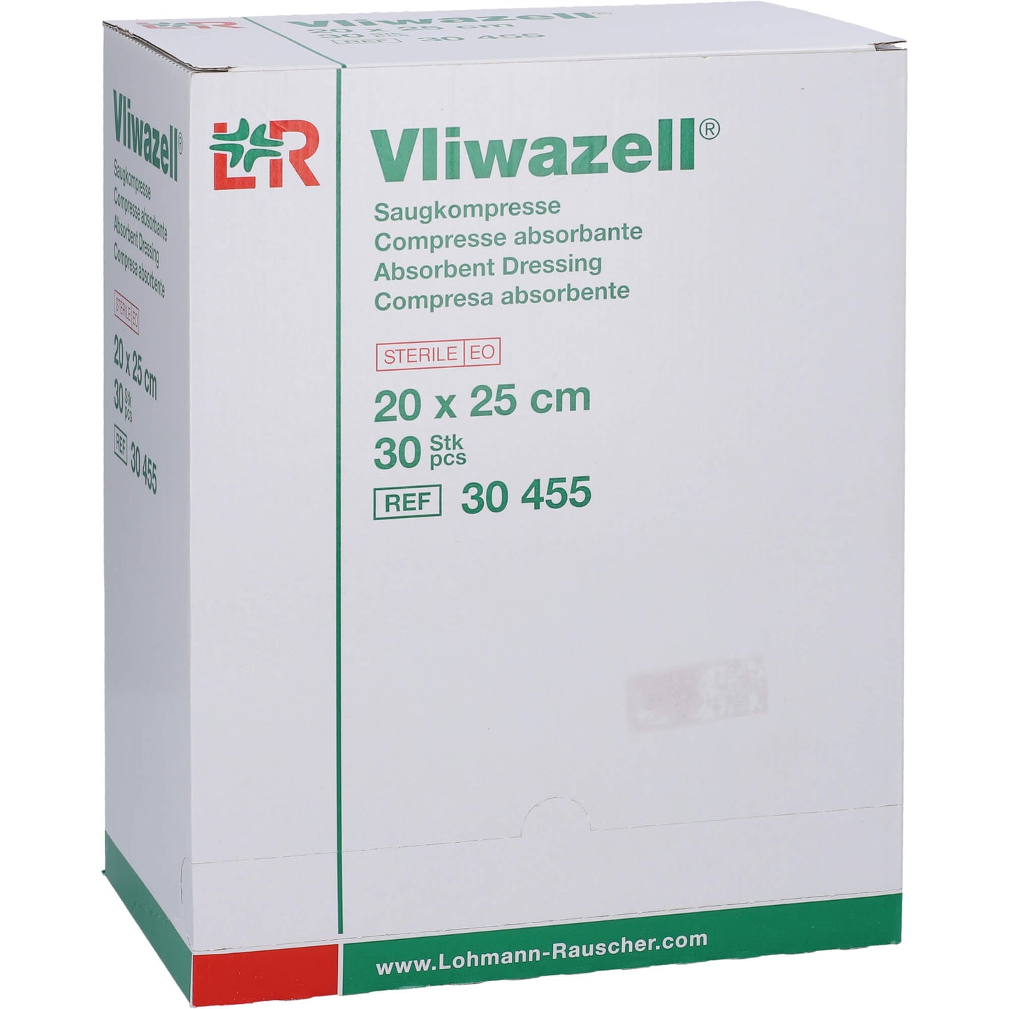 VLIWAZELL Saugkompressen steril 20x25 cm 30 St