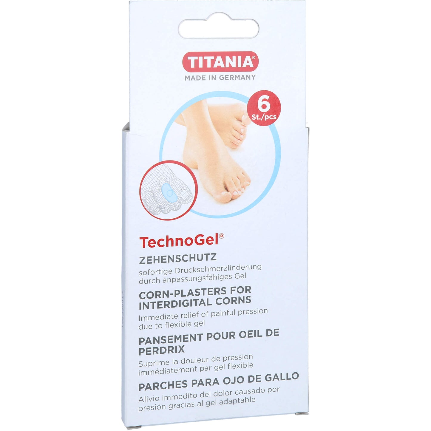 ZEHENSCHUTZ Technogel klein TITANIA 6 St