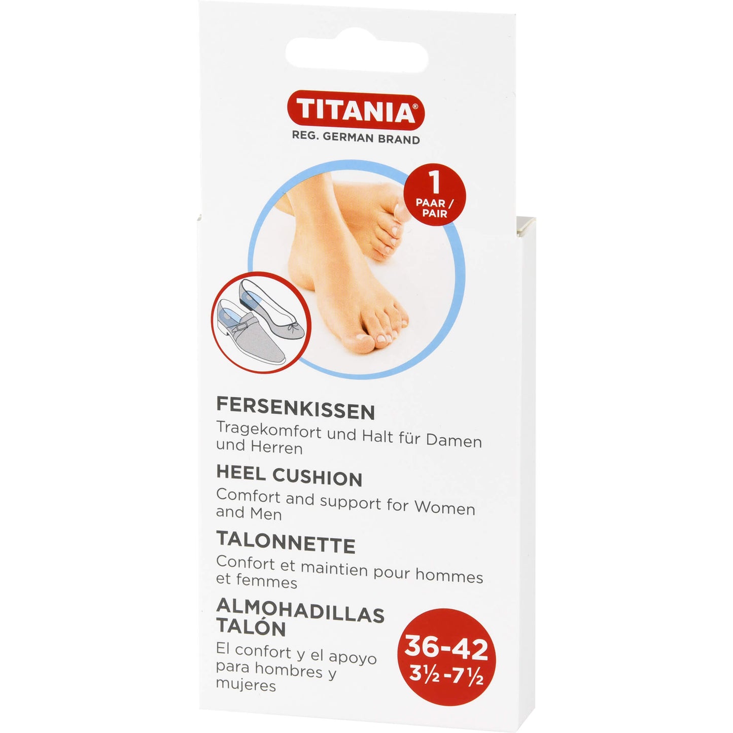 FERSENKISSEN Gr.36-42 TITANIA 2 St