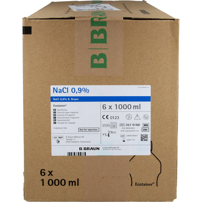 KOCHSALZ 0.9%B BRAUN ECOTA 6X1000 ml