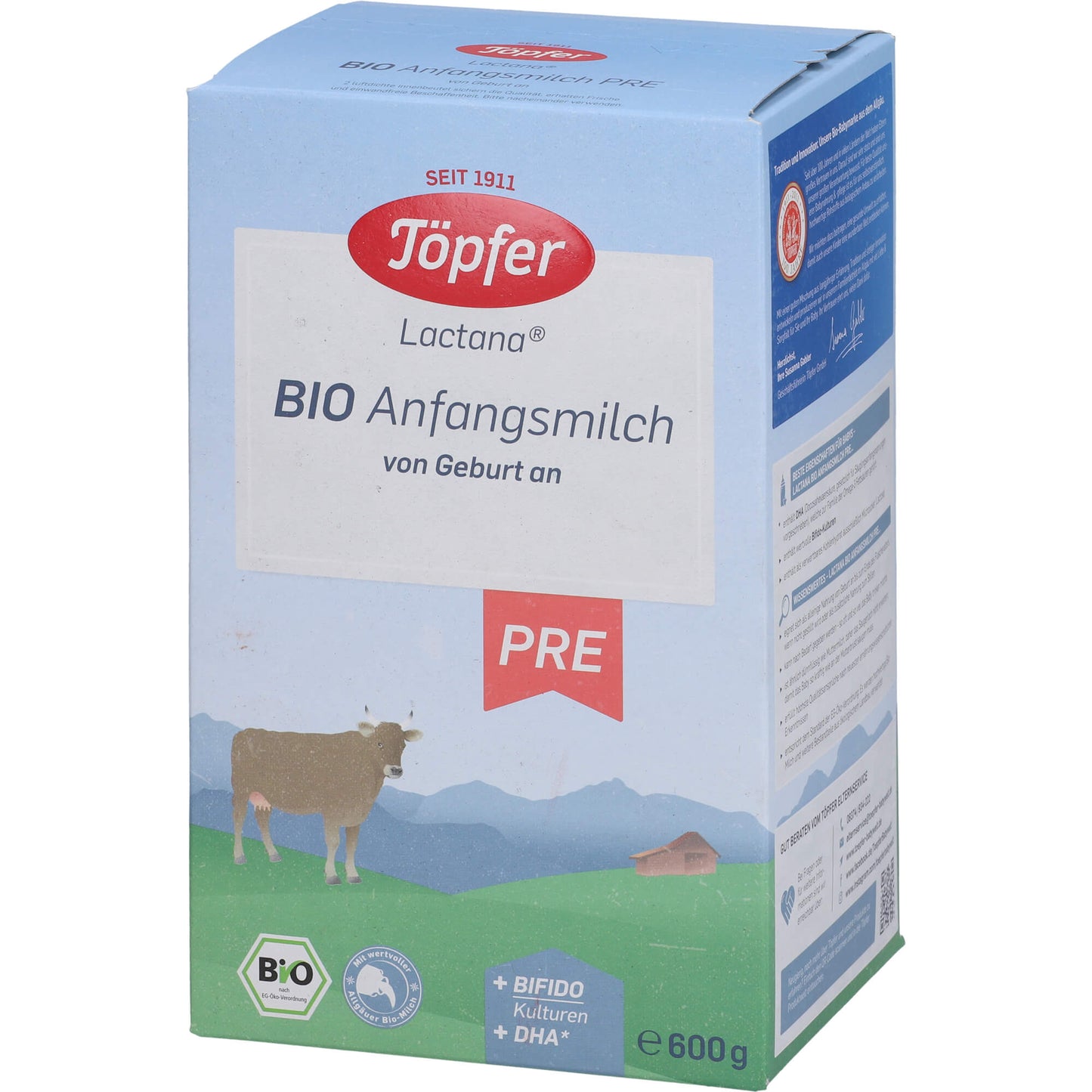 TÖPFER Lactana Bio Pre Pulver 600 g