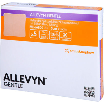 ALLEVYN Gentle 5x5 cm Schaumverband 5 St
