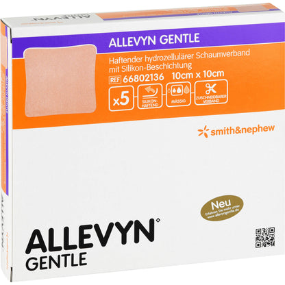 ALLEVYN Gentle 10x10 cm Schaumverband 5 St