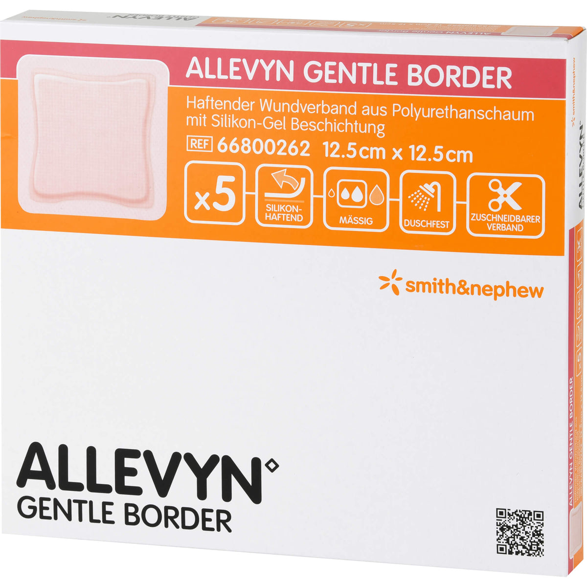 ALLEVYN Gentle Border 12,5x12,5 cm Schaumverb. 5 St