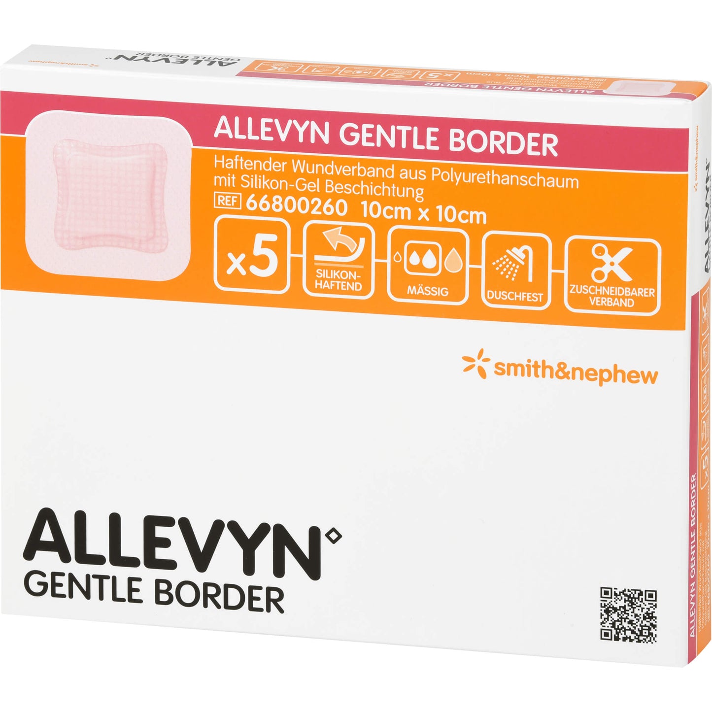 ALLEVYN Gentle Border 10x10 cm Schaumverb. 5 St
