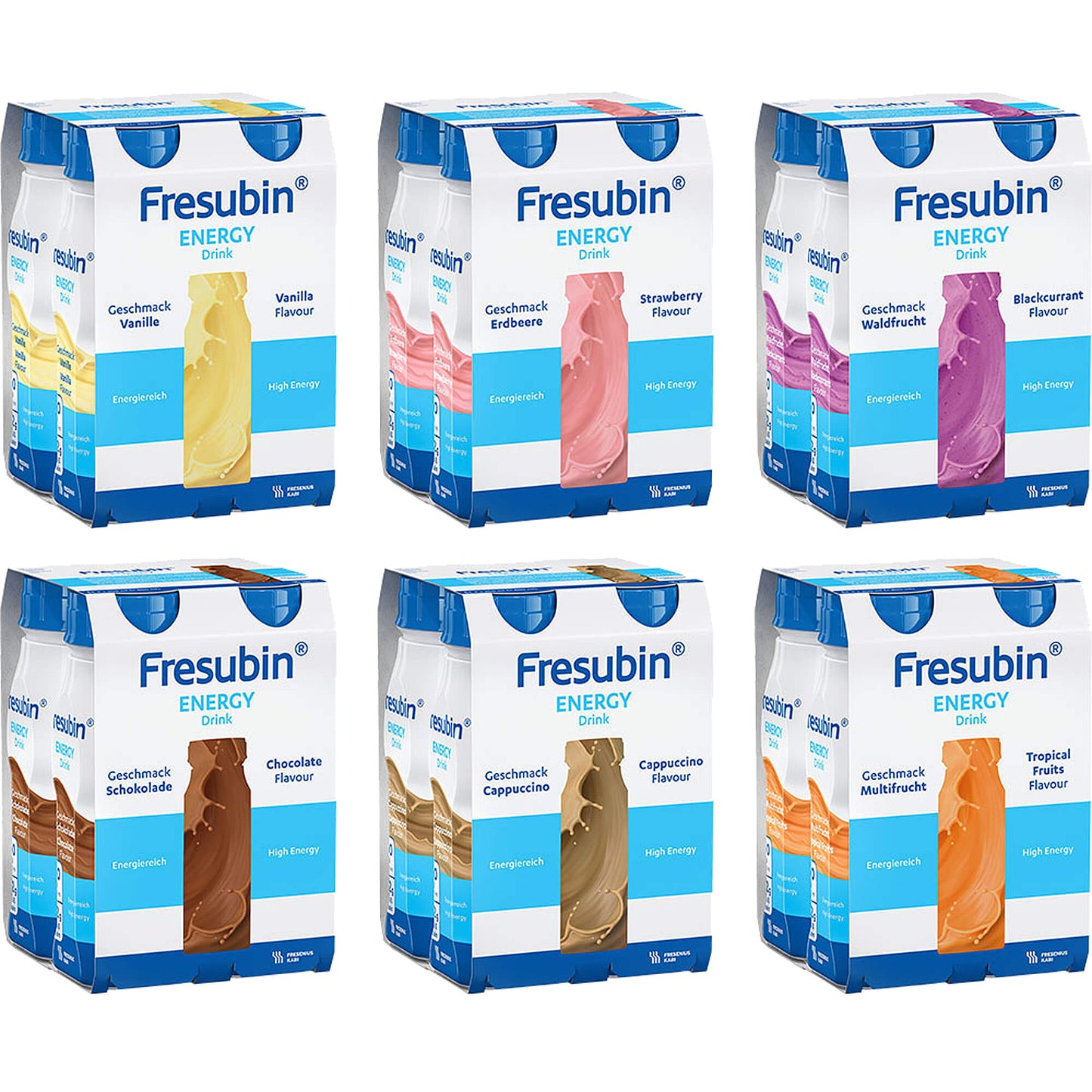 FRESUBIN ENERGY DRINK Mischkarton Trinkflasche 6X4X200 ml