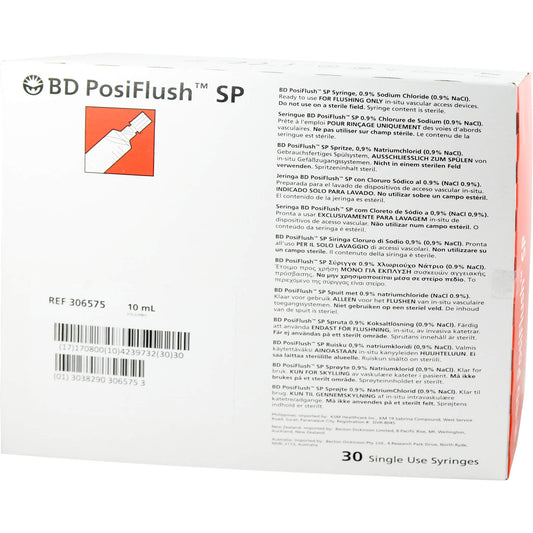 BD POSIFLUSH SP Spülsystem Fertigspritzen 30X10 ml