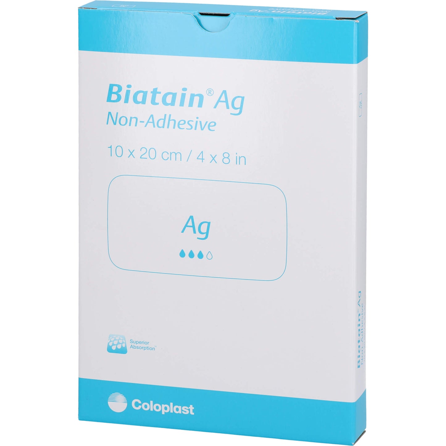BIATAIN Ag Schaumverband 10x20 cm nicht haftend 5 St