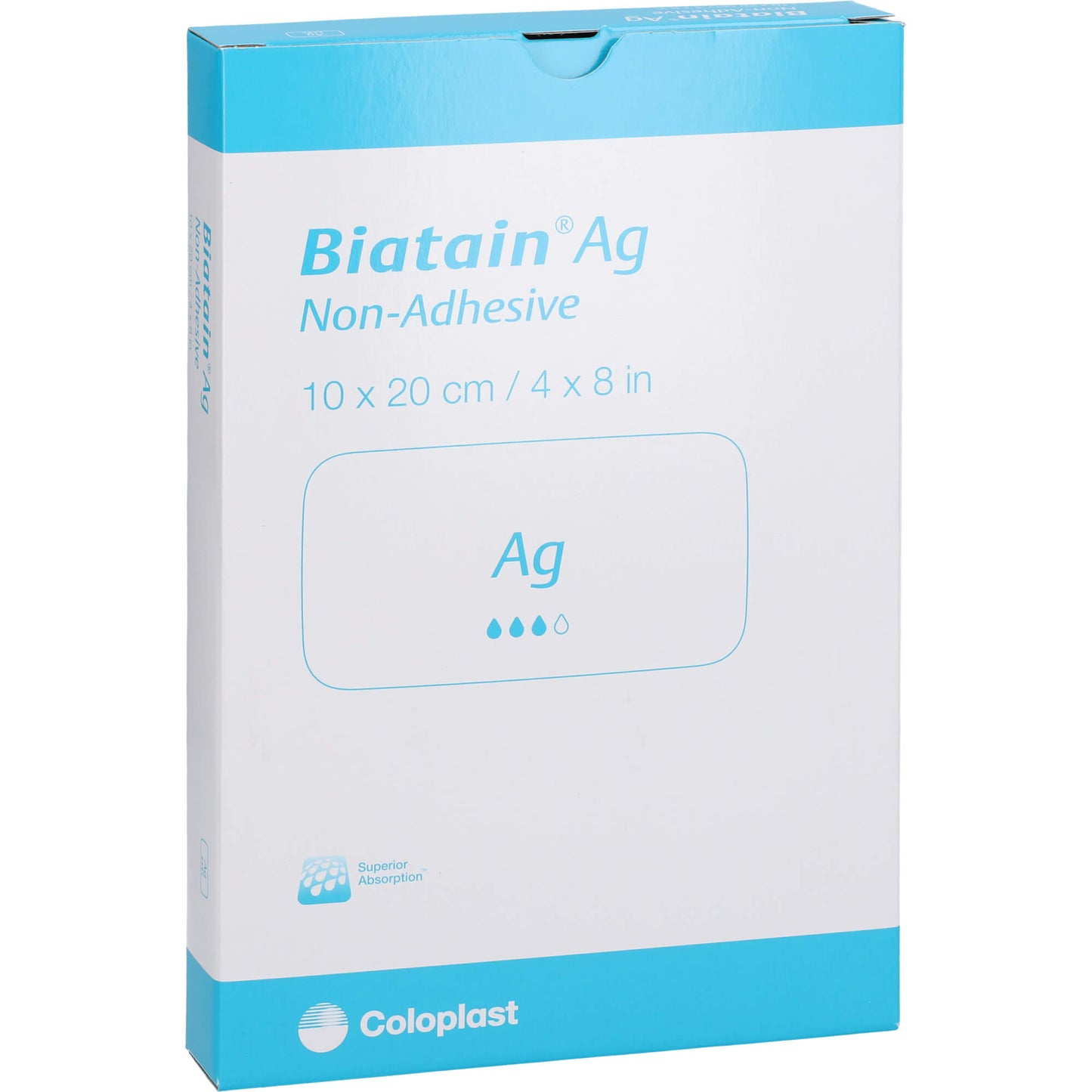 BIATAIN Ag Schaumverband 10x20 cm nicht haftend 5 St