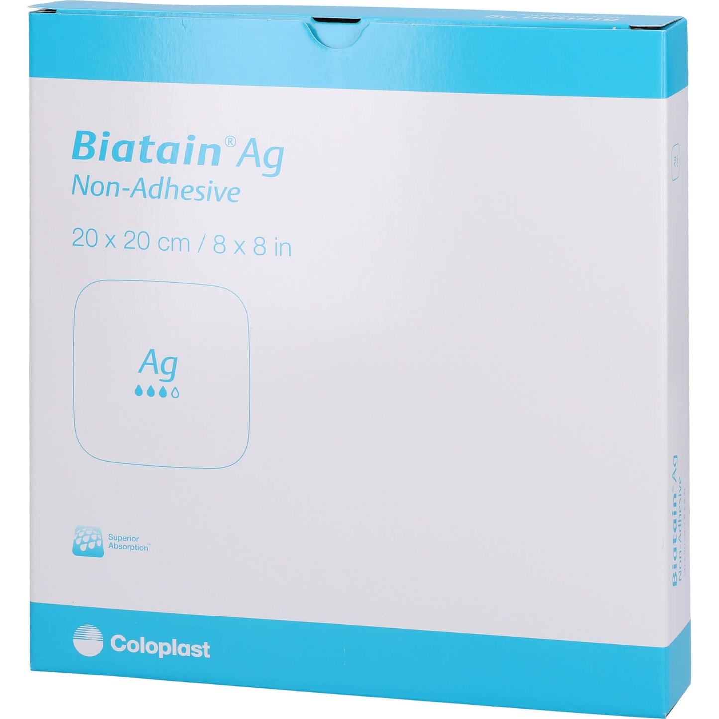 BIATAIN Ag Schaumverband 20x20 cm nicht haftend 5 St