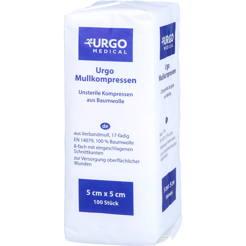 URGO MULLKOMPR 5X5CM UNST 100 St