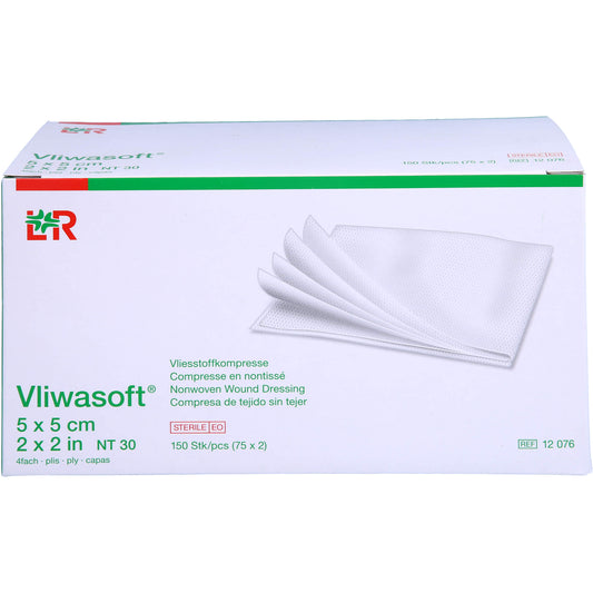 VLIWASOFT Vlieskompressen steril 5x5 cm 4l. 150 St