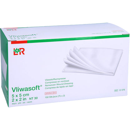 VLIWASOFT Vlieskompressen steril 5x5 cm 4l. 150 St