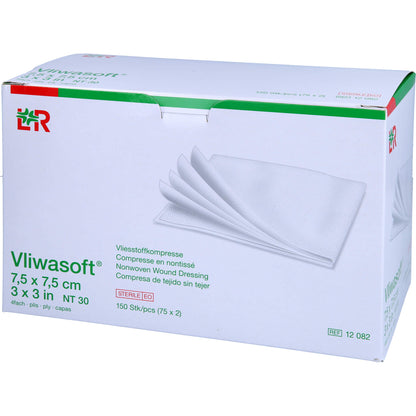 VLIWASOFT Vlieskompressen steril 7,5x7,5 cm 4l. 150 St