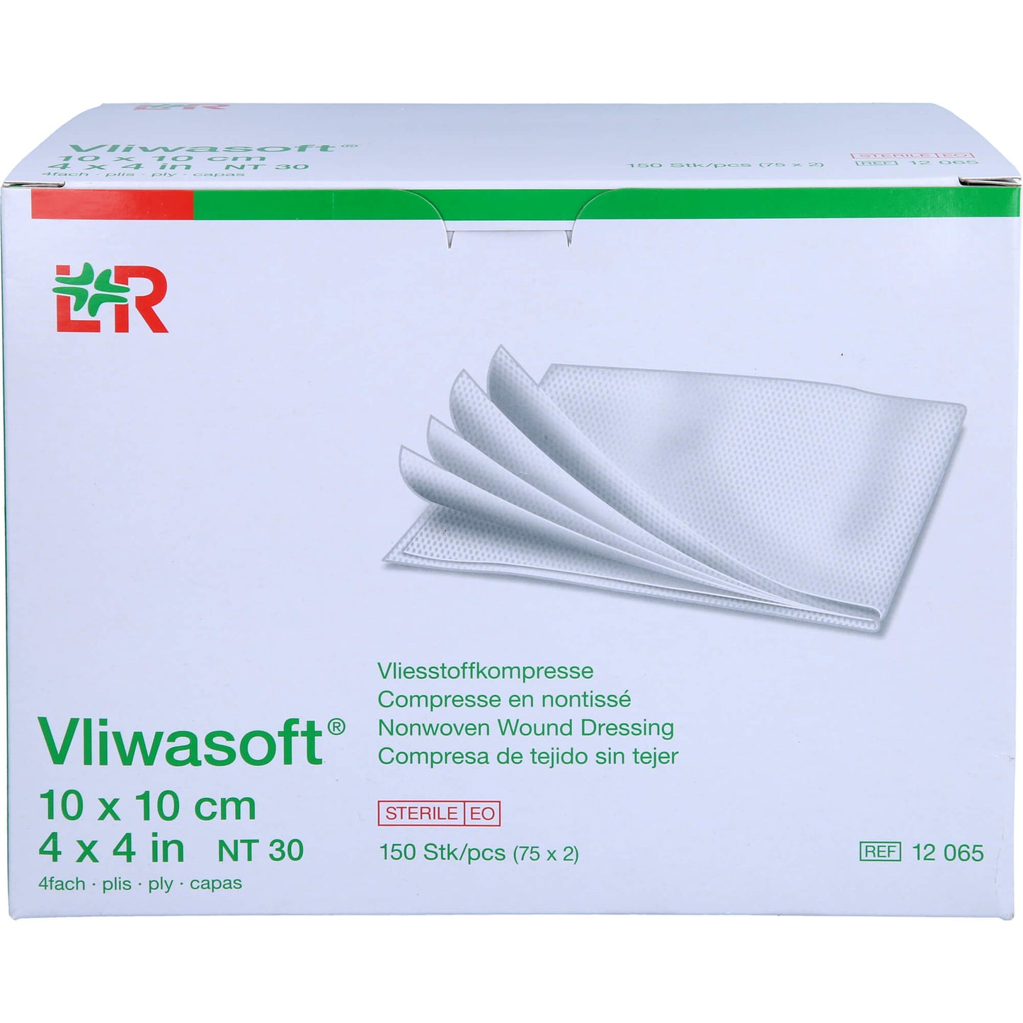 VLIWASOFT Vlieskompressen steril 10x10 cm 4l. 150 St