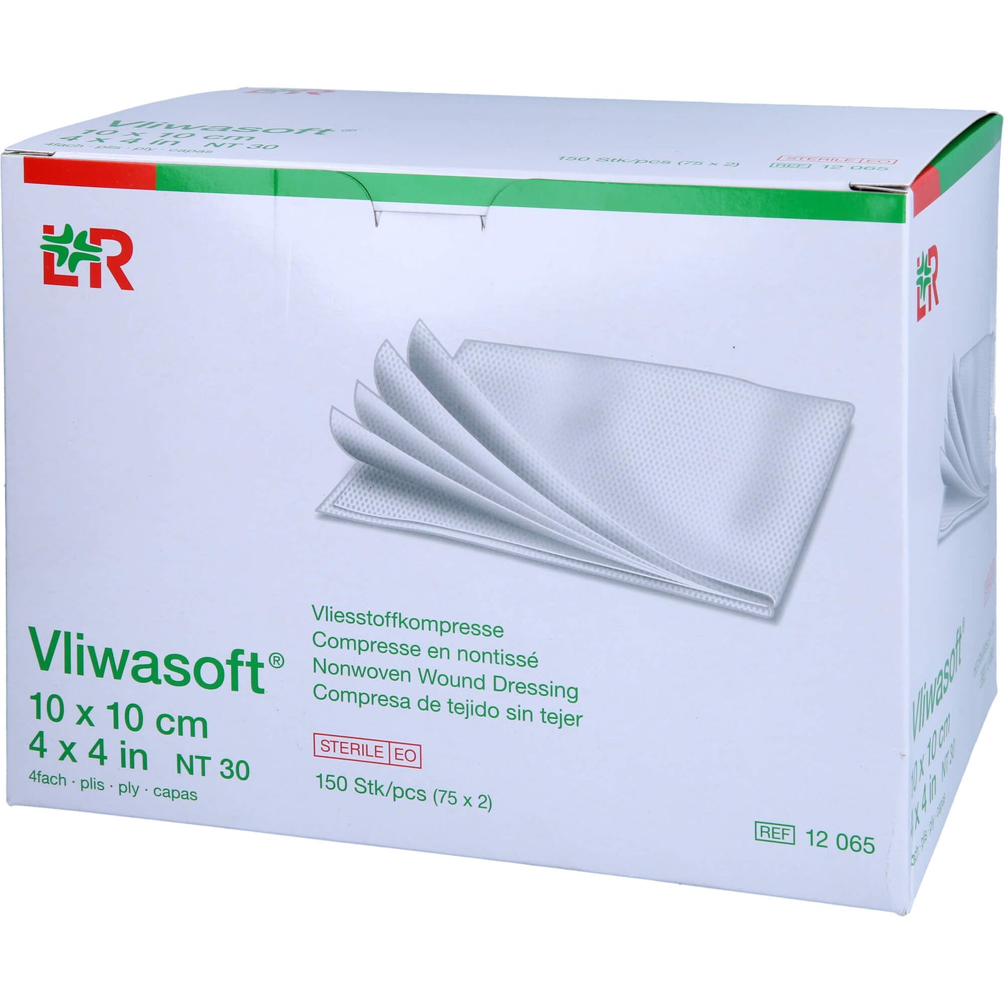 VLIWASOFT Vlieskompressen steril 10x10 cm 4l. 150 St