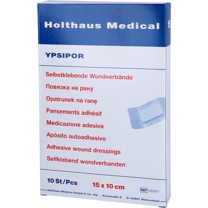 WUNDVERBAND steril YPSIPOR 10x15 cm 10 St