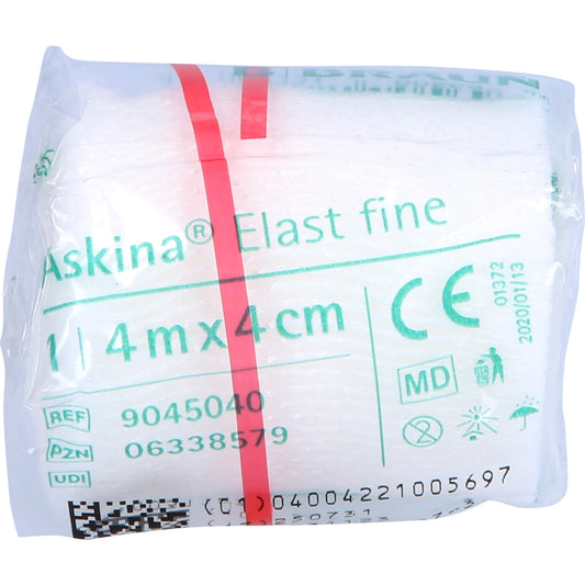 ASKINA Elast Fine Binde 4 cmx4 m cellophaniert 1 St