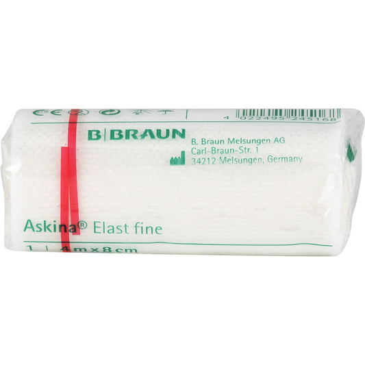ASKINA Elast Fine Binde 8 cmx4 m cellophaniert 1 St