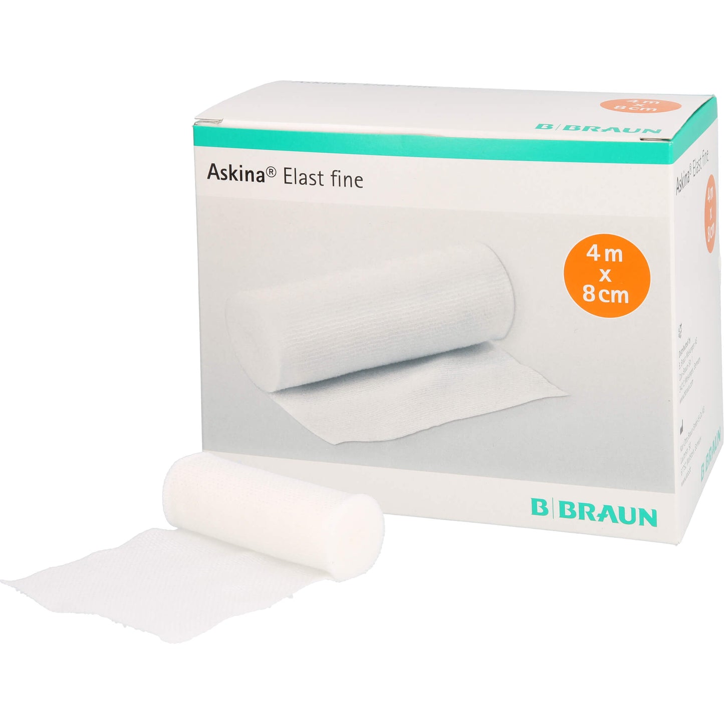 ASKINA Elast Fine Binde 8 cmx4 m lose 20 St