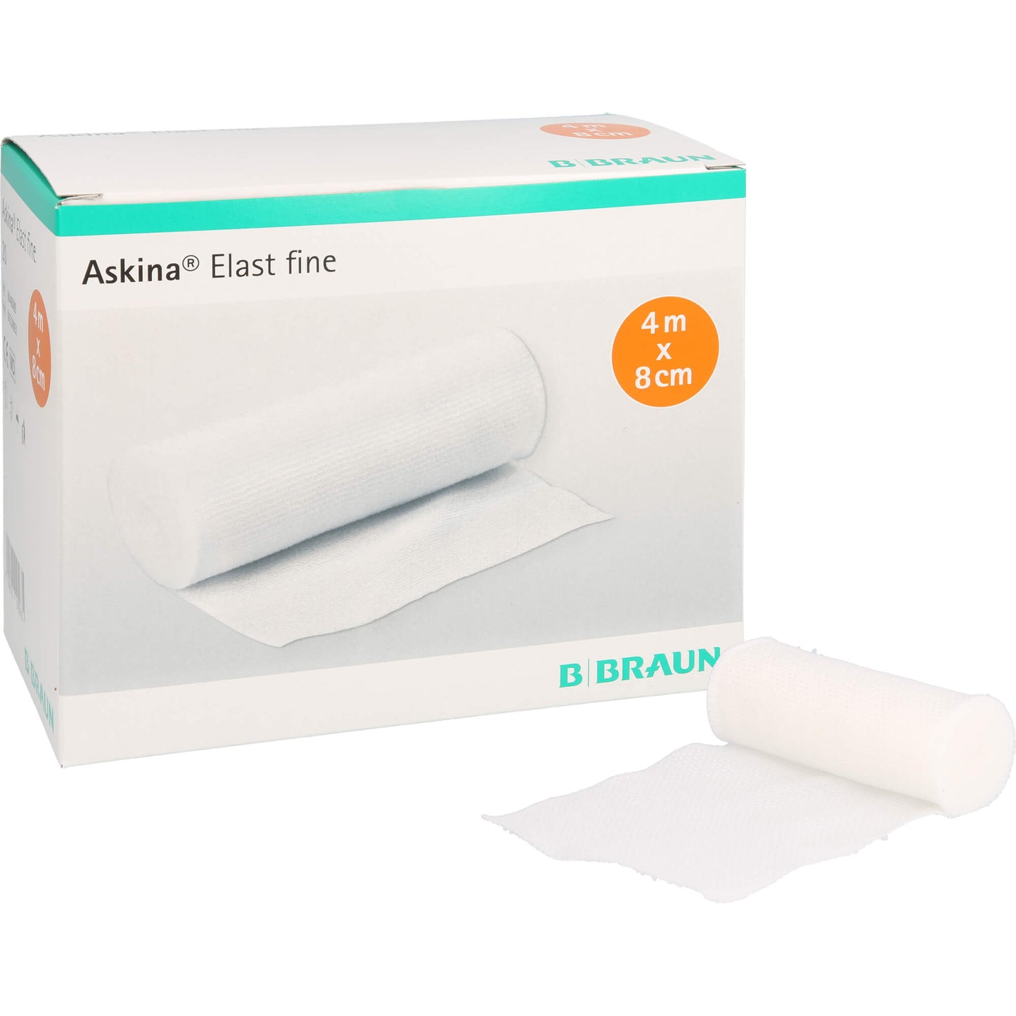 ASKINA Elast Fine Binde 8 cmx4 m lose 20 St