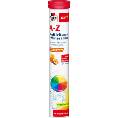DOPPELHERZ A-Z Multivitamin+Mineralien Brausetabl. 15 St