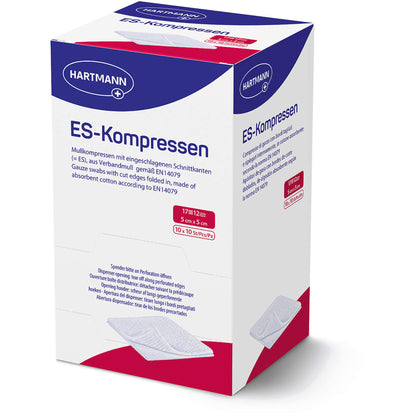 ES-KOMPRESSEN steril 5x5 cm 12fach Großpackung 10X10 St