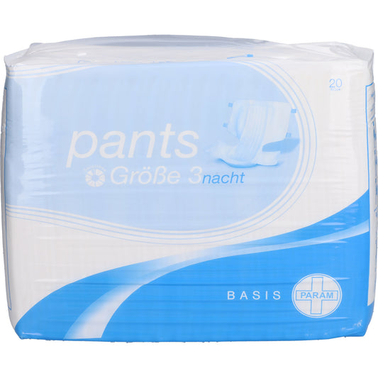 PARAM Pants Basis Nacht Gr.3 20 St