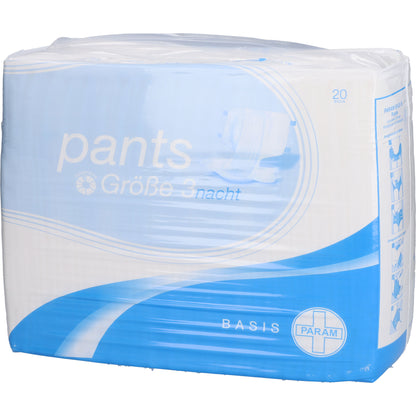PARAM Pants Basis Nacht Gr.3 20 St