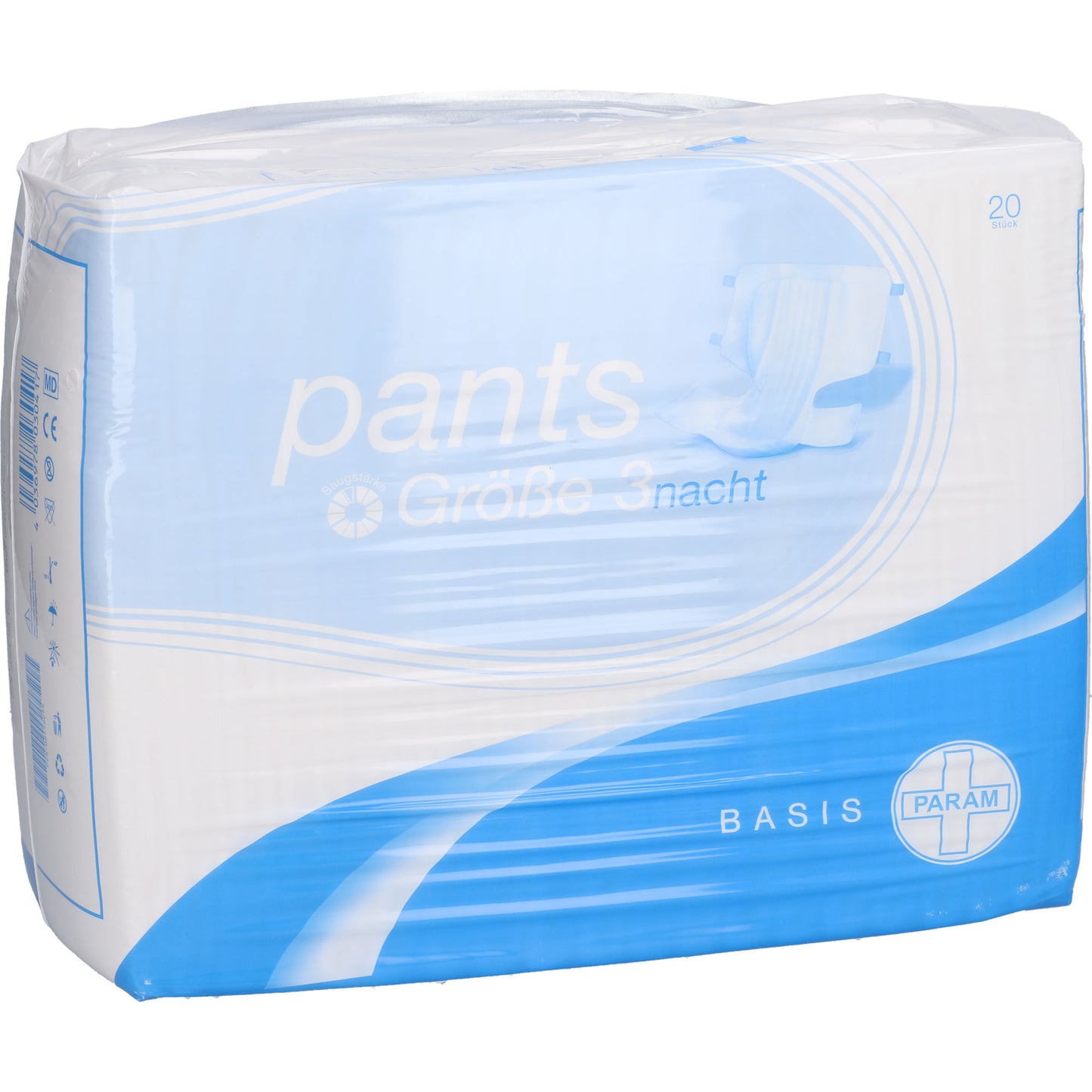 PARAM Pants Basis Nacht Gr.3 20 St