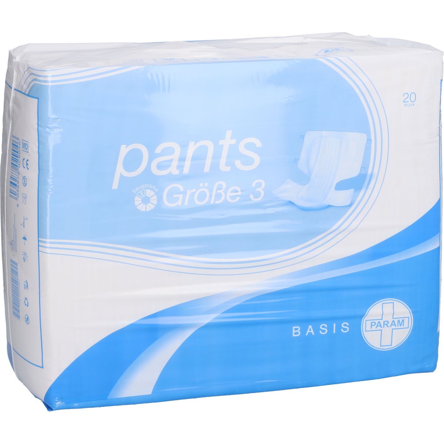 PARAM Pants Basis Tag Gr.3 20 St