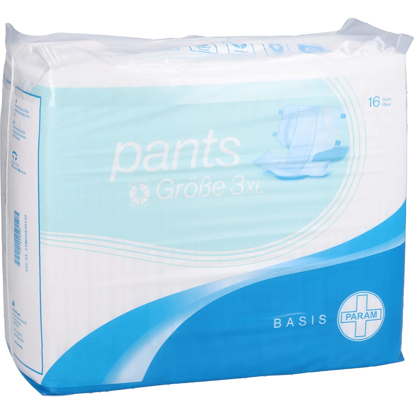 PARAM Pants Basis Gr.3 XL 16 St