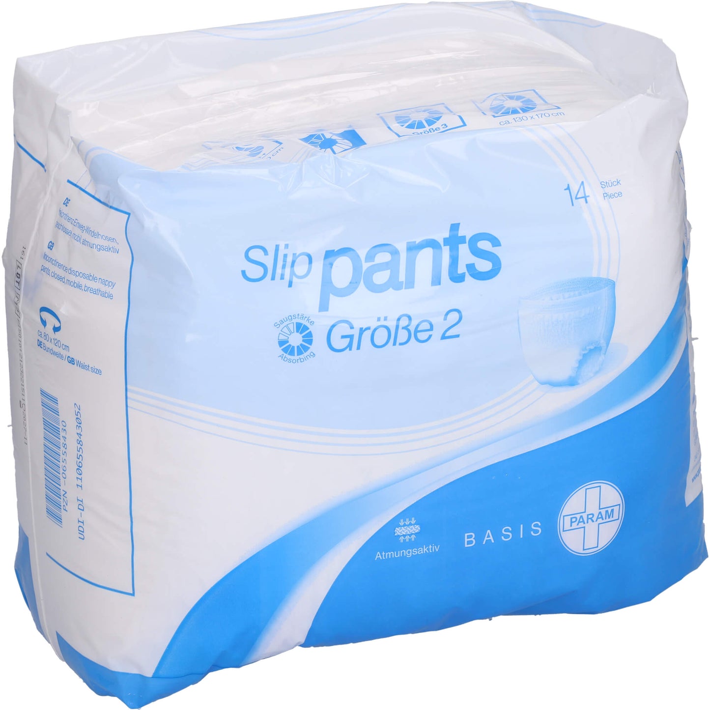 PARAM Slip Pants Basis Gr.2 14 St