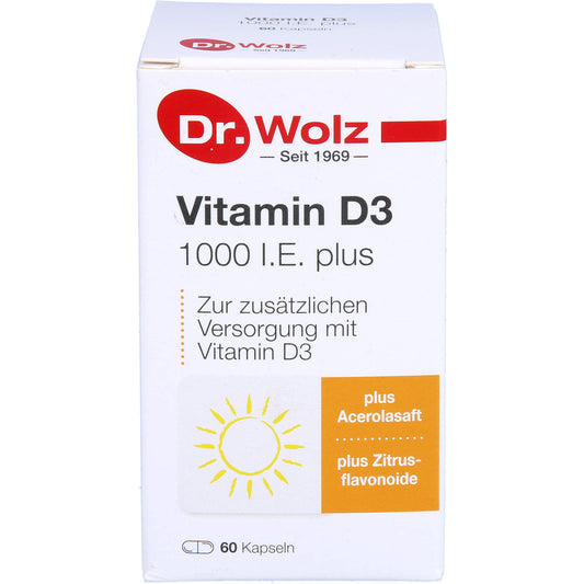 VITAMIN D3 1000 I.E. plus Dr.Wolz Kapseln 60 St