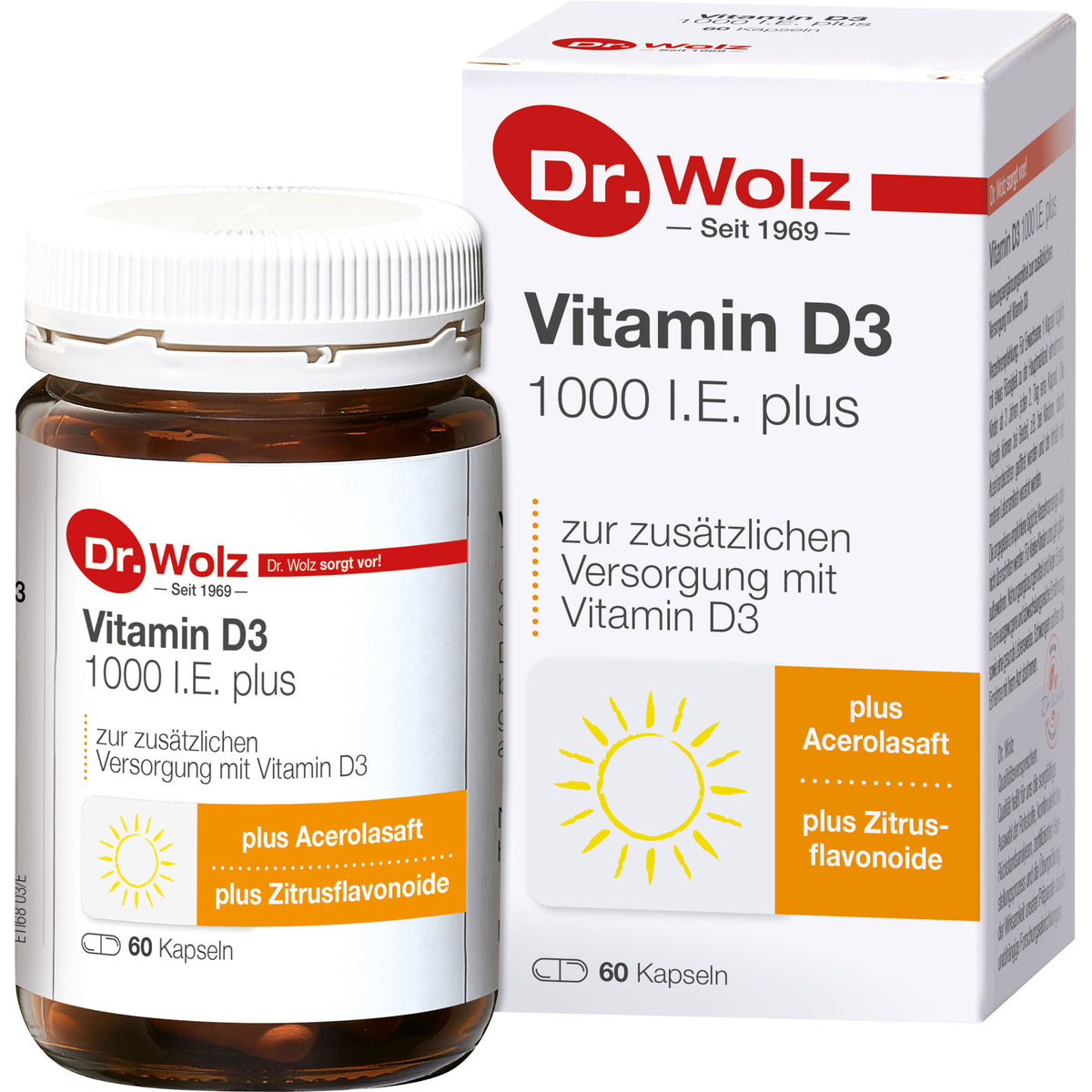 VITAMIN D3 1000 I.E. plus Dr.Wolz Kapseln 60 St