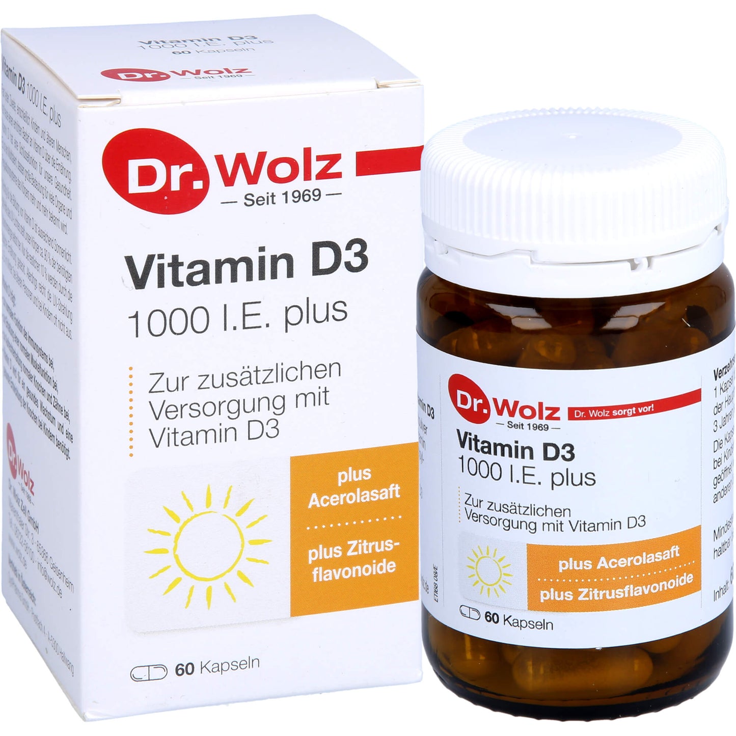 VITAMIN D3 1000 I.E. plus Dr.Wolz Kapseln 60 St