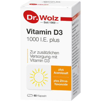VITAMIN D3 1000 I.E. plus Dr.Wolz Kapseln 60 St