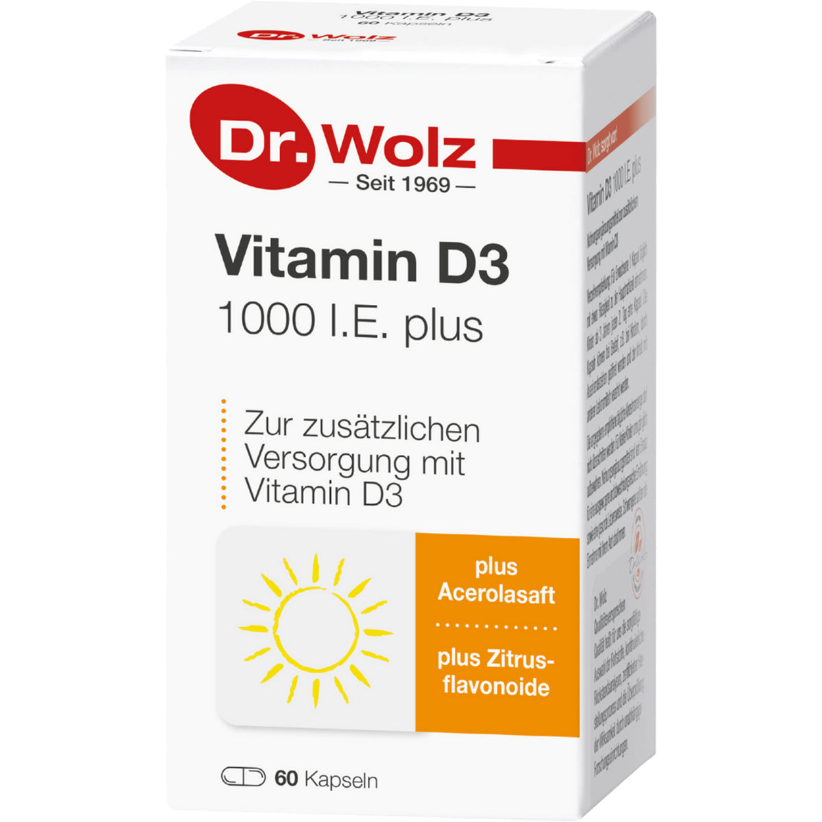 VITAMIN D3 1000 I.E. plus Dr.Wolz Kapseln 60 St
