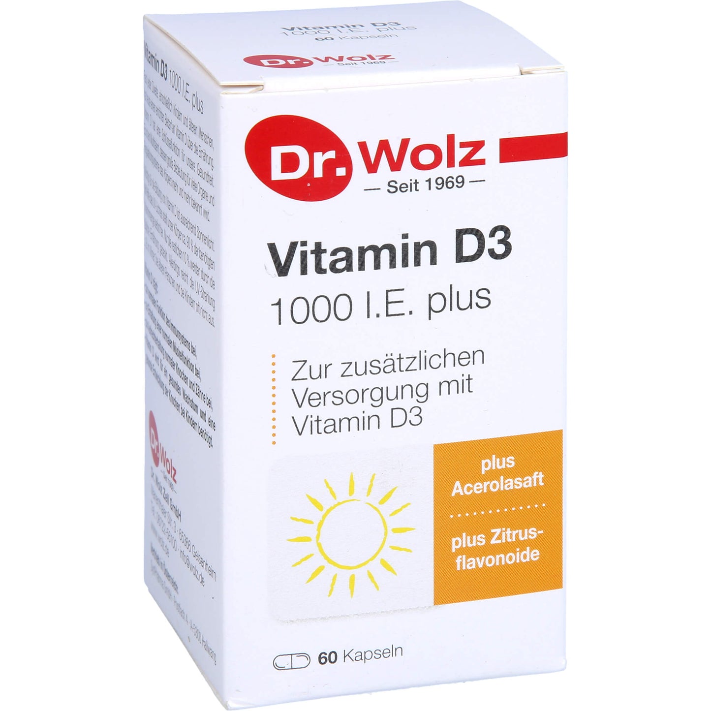 VITAMIN D3 1000 I.E. plus Dr.Wolz Kapseln 60 St