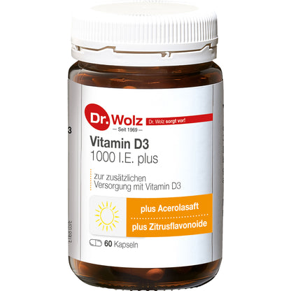 VITAMIN D3 1000 I.E. plus Dr.Wolz Kapseln 60 St