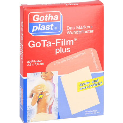 GOTA FILM plus 3,8x3,8 cm Pflaster 20 St