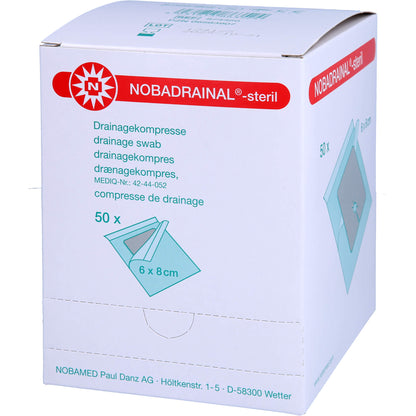 NOBADRAINAL Drainagekompressen Set 6x8 cm 50 St